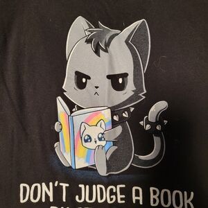 Kawaii Cat Black T Shirt